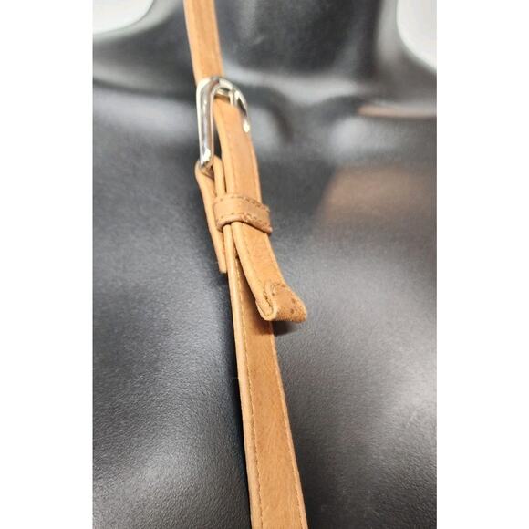 Vintage Y2K Wilson's Leather Cross Body Messenger Bag Brown Satchel Purse - Picture 3 of 15